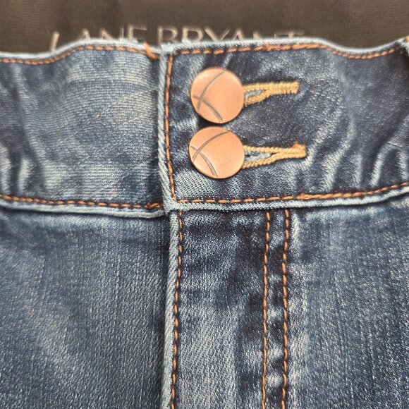 Lane Bryant Women's Denim Jeans Bootcut Low Rise Blue Size 16 Classic - Picture 6 of 12